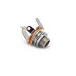 Conector jack hembra plateado