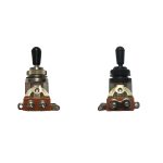 Llave selectora 3 posiciones Tipo LP en color negro o plateado