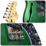 Guitarra Eléctrica TL Smiger Thinline Green - Imagen 2