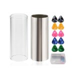 Slide metálico + slide de vidrio + púas