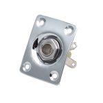 Conector jack con tapa Tipo LP, TL plateado