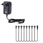 Transformador 9V 1A con 8 conectores