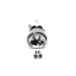 Conector jack de embutir con tornillos Tipo TL plateado