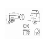 Clavijas Wilkinson WJ-05 guitarra eléctrica 6 en linea - Imagen 2