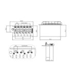 Puente Wilkinson WVCSB Tremolo Bloque y Selletas de Acero - Imagen 4