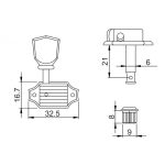 Clavijas Wilkinson WJ-44 guitarra eléctrica 3+3 - Imagen 2