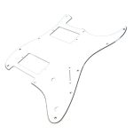 Pickguard Tipo ST HH BLANCO