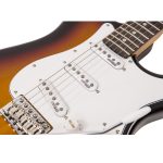Guitarra Eléctrica Vintage V6 ReIssued Sunset Sunburst - Imagen 5