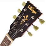 Guitarra Eléctrica Vintage V100 ReIssued Flamed Iced Tea - Imagen 6